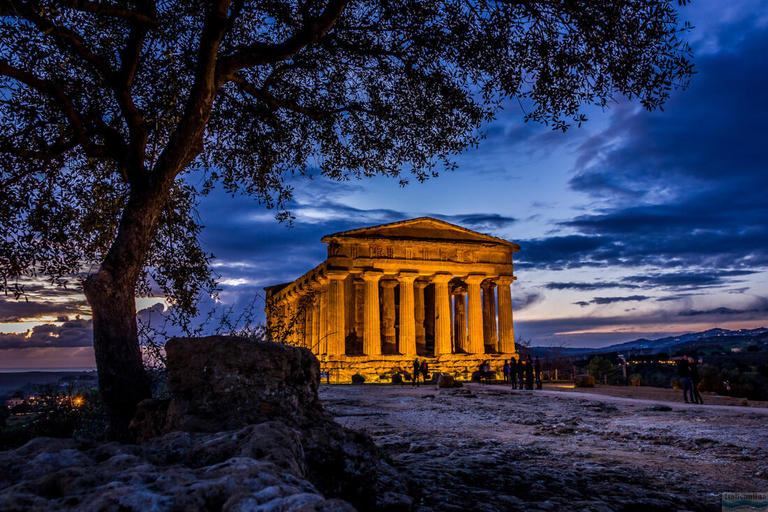 Tempio della Concordia templom a Templomok Völgyében Agrigentóban