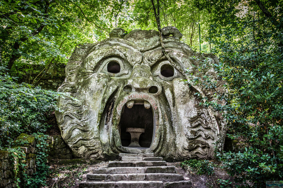 Orcus - ústa pekla, park Bomarzo