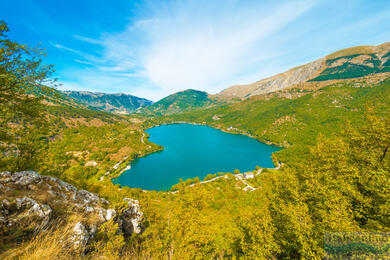 Lago di Scanno, a szív alakú tó