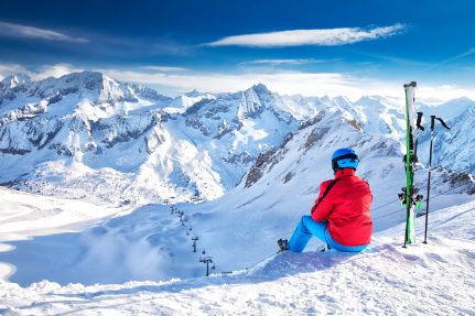 Passo Tonale hágó télen